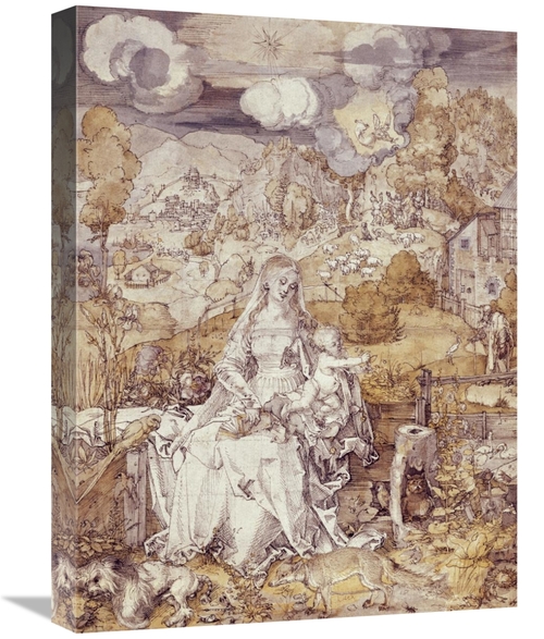 Global Gallery GCS-277450-22-142 22 in. The Virgin with Animals Art Pr