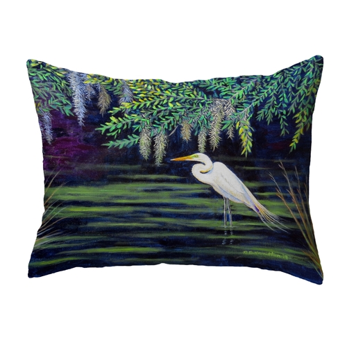 Betsy Drake NC751 16 x 20 in. Egret Lagoon Non-Corded Indoor & Outdoor