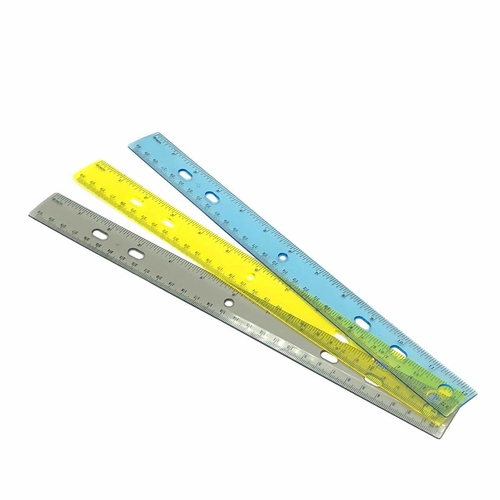 12" Hard Plastic Ruler - Assorted