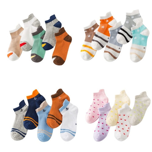 5 Pairs Baby Socks Neonatal Summer Mesh Cotton