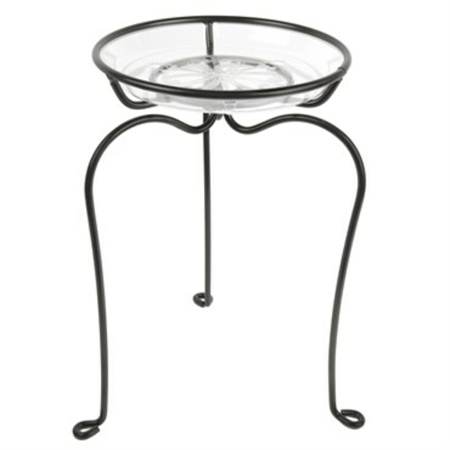 Plastec PLIDPS16BK 16 in. Plastec Decorator Plant Stand - Black