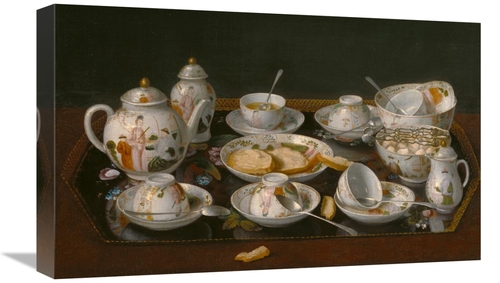 Global Gallery GCS-454996-22-142 22 in. Still Life - Tea Set Art Print