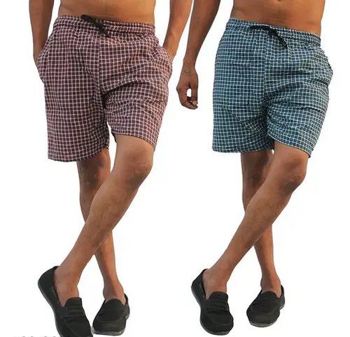 Boxer Cum shorts With Two Side Zip Pocket Pack of 2 size 34