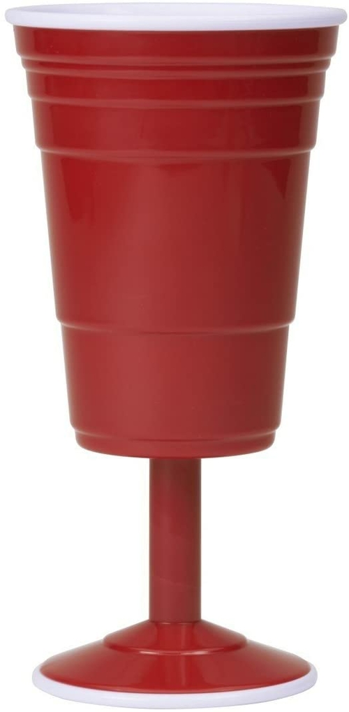 Red Cup Living Reusable Wine Cup, 14-Ounce, Red
