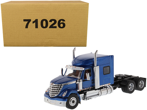 International LoneStar Sleeper Cab Truck Tractor Blue 1/50 Diecast