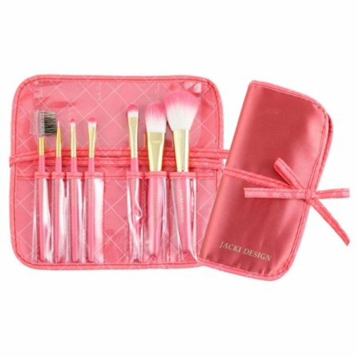 Jacki Design FYD33105CO 7 Pieces Make Up Brush Set And Bag, Vintag