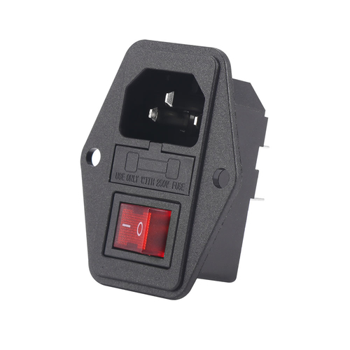 AC With 250v 10A Power Socket Rocker Switch