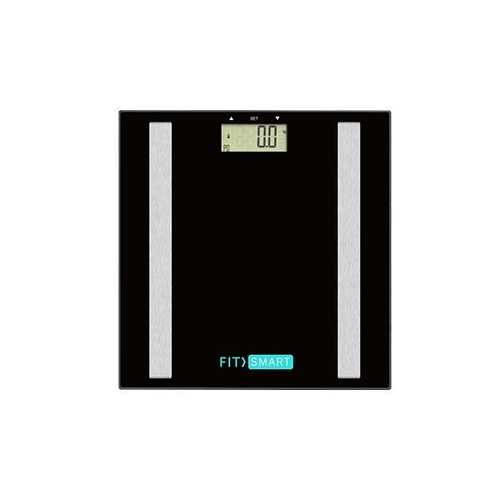 Electronic Body Fat Scale Black 7 In 1 Body Analyser Lcd Glass Tracker