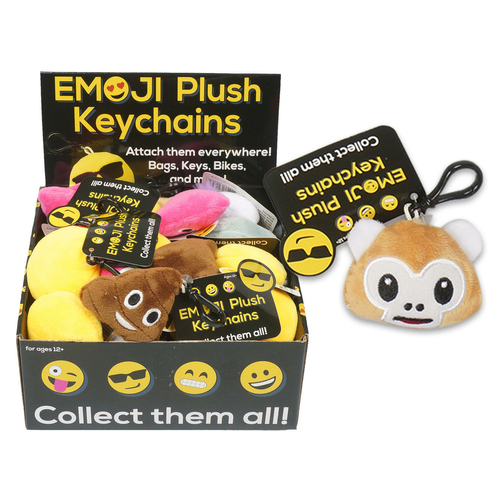 Emoji Plush Keychain - Assorted