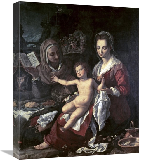 Global Gallery GCS-276877-22-142 22 in. Holy Family Art Print - Agnolo