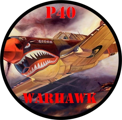 3 Inch Cloth Patch P40 Warhawk