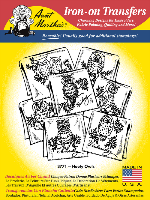 Aunt Martha's #3771 Hooty Owls