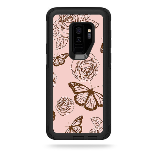MightySkins OTCSGS9PL-Butterfly Garden Skin for Otterbox Commuter Gala