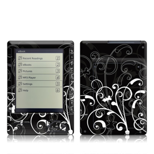 DecalGirl ALBR-BWFLEUR LIBRE eBook Reader Pro Skin - B&W Fleur