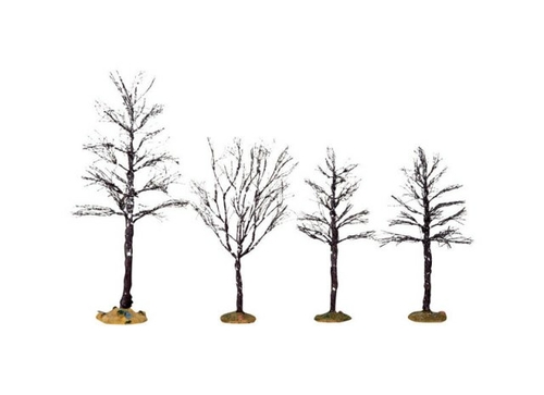 Lemax 64114 Village Trees Village Accessory  Porcelain - pack of 6