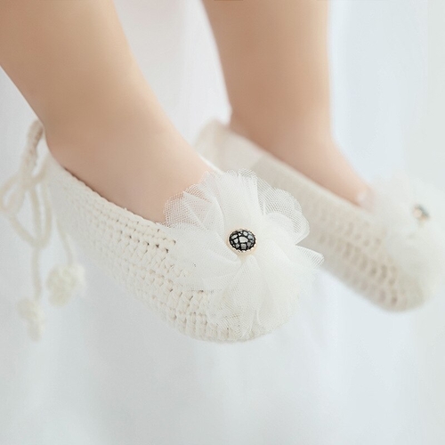 New Solid Lace Baby Shoes Crochet Photography