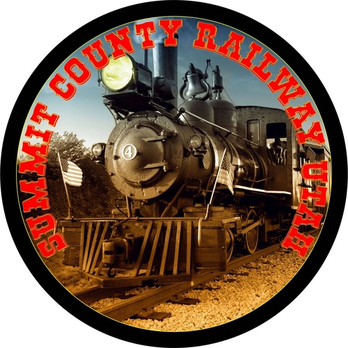 3 Inch Cloth  Patch Summit County railroad Utah  trains