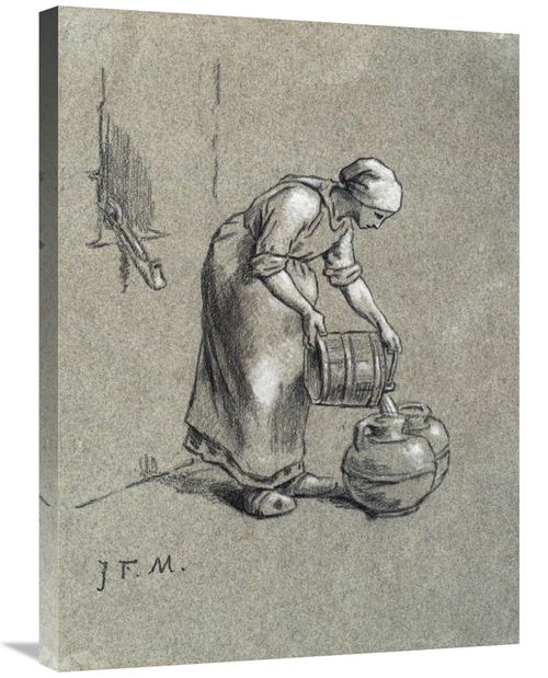 Global Gallery GCS-268308-30-142 30 in. Woman at a Well Art Print - Je