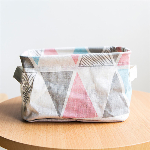 20*15CM Foldable Cloth Desk storage Basket Bin