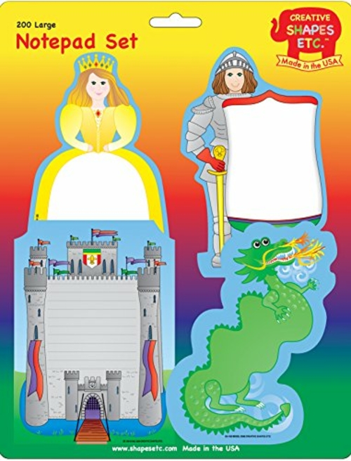 Creative Shapes Etc SE-0306 9 x 6 in. Large Notepad Set, Medieval 