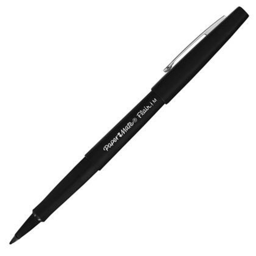 Felt-tip pens Paper Mate Flair Black (36 Pieces)