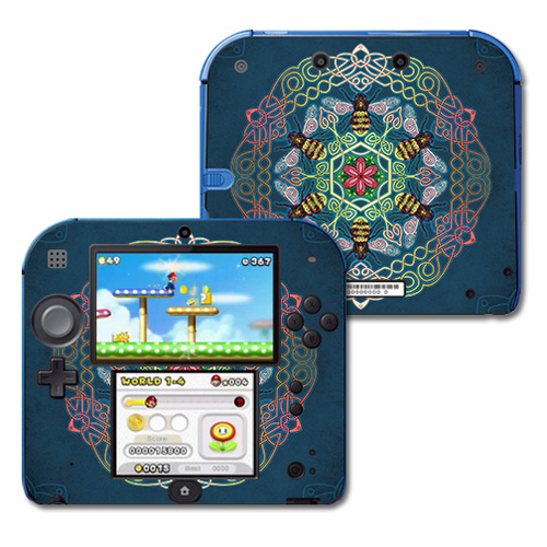MightySkins NI2DS-Celtic Bees Skin for Nintendo 2DS - Celtic Bees