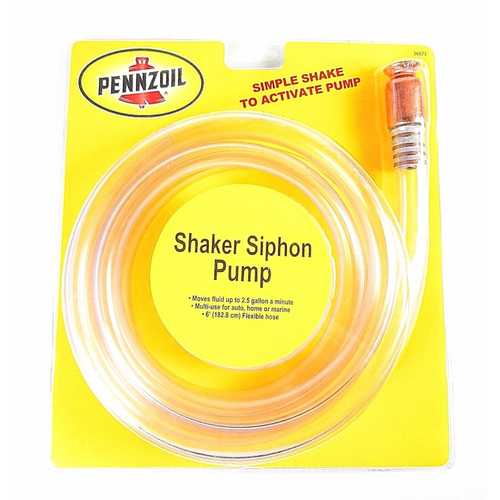 Custom Accessories 8722373 Pennzoil Hand Operated Plastic 72 in. Sipho