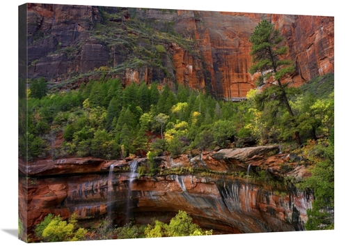 Global Gallery GCS-452140-2432-142 24 x 32 in. Waterfalls At Emerald P