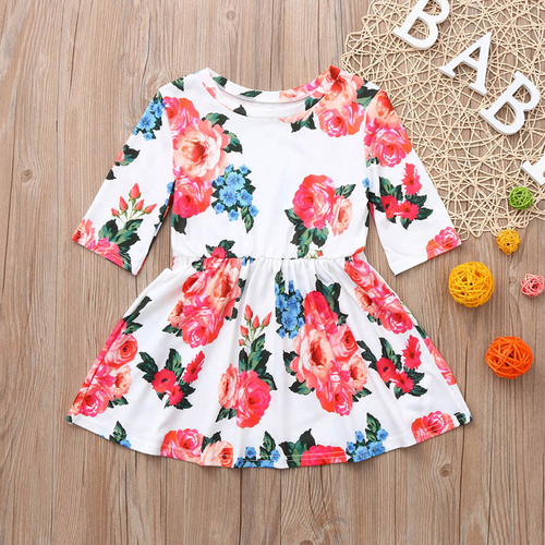 Fashion Mom＆Me Baby Girls summer Dress Three
