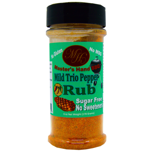 Trio Pepper Rub Mild Jar 8oz