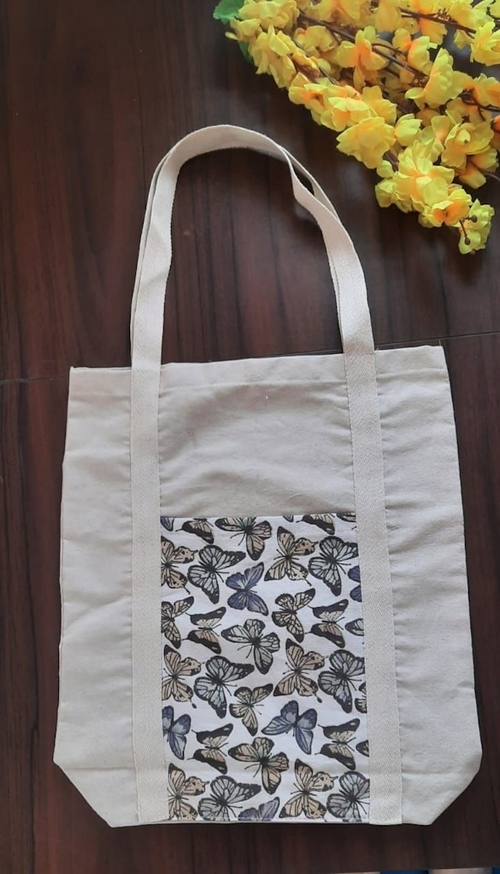 Canvas Butterfly Tote Bag