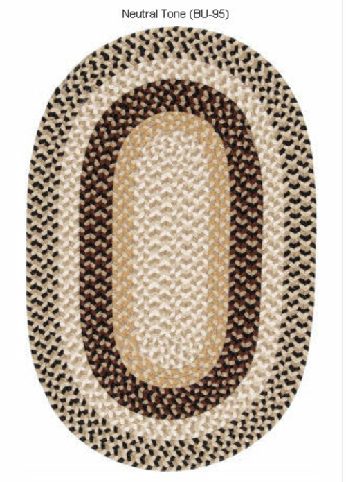 Burmingham BU95R072X072 Burmingham - Neutral Tone 6 ft. round Rug