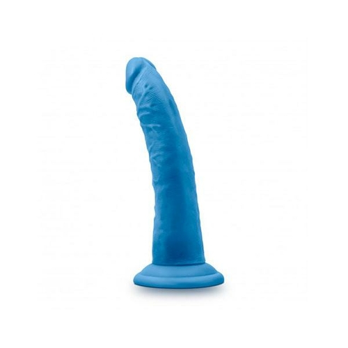 Neo Elite Silicone Dual Density Cock Neon Blue