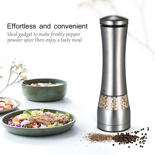 Stainless Steel Portable Electric Pepper Grinder