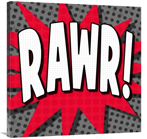 Global Gallery GCS-388379-3636-142 36 x 36 in. Word Power - Rawr Art P