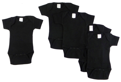 Bambini 0010BL5-S Short Sleeve - Black, Small - Pack of 5