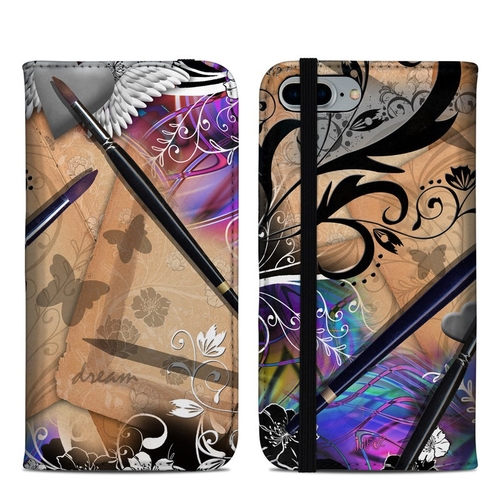 DecalGirl AIP8PFC-DRMFLWR Apple iPhone 7 Plus & 8 Plus Folio Case - Dr