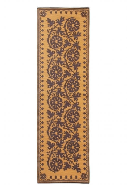 Achla K-411 Cinquefoil 2 x 8 Floor Mat Cinnamon