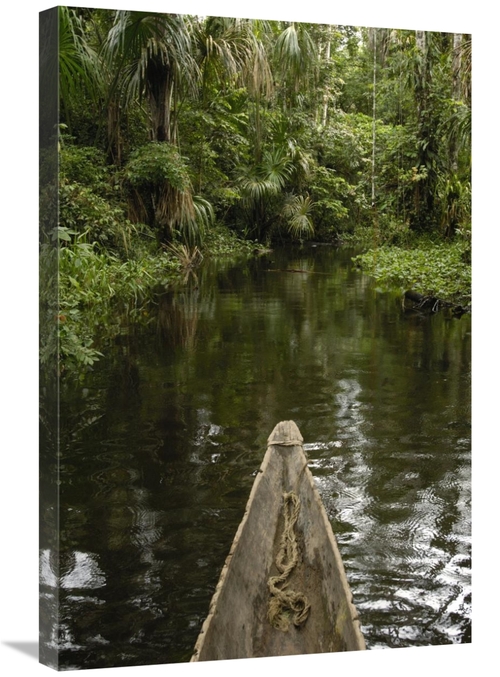 Global Gallery GCS-453075-2030-142 20 x 30 in. Dugout Canoe in Blackwa