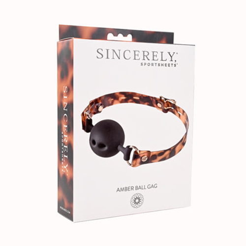 Sincerely, Sportsheets Amber Adjustable Silicone Breathable Ball Gag