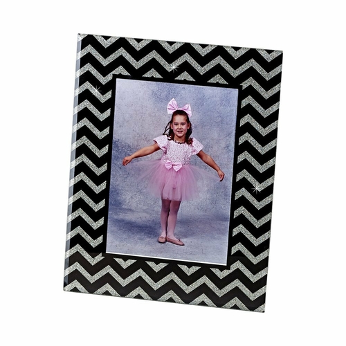 Creative Gifts International 002572 5 x 7 in. Waves Photo Frame - Blac