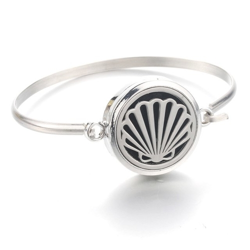 Scallop Stainless Steel Bracelet Essential Oil