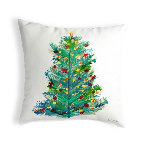 Betsy Drake KS905 11 x 14 in. Christmas Tree Small No-Cord Pillow