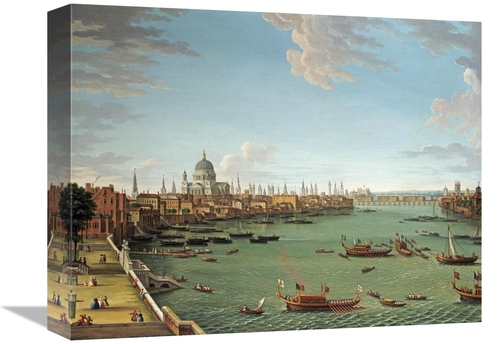 Global Gallery GCS-266639-16-142 16 in. The Thames from the Terrace of