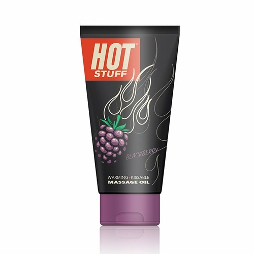 Hot Stuff Warming Massage Oil - Blackberry - 6 Fl. Oz. Tube