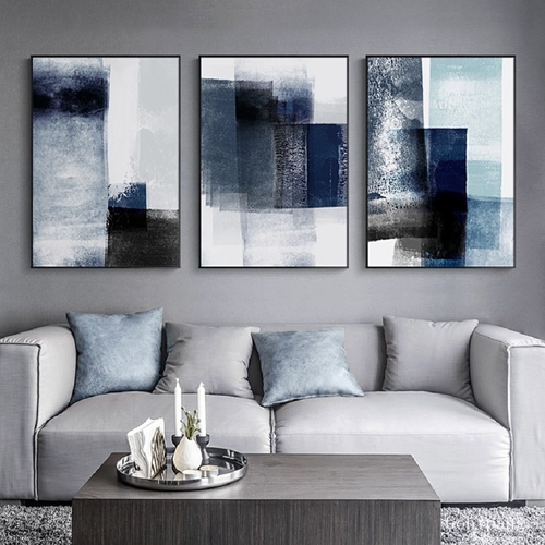 Abstract Watercolor Impressionist Canvas Painting