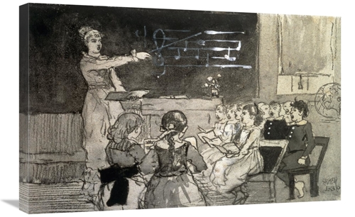 Global Gallery GCS-278031-30-142 30 in. The Music Lesson Art Print - W