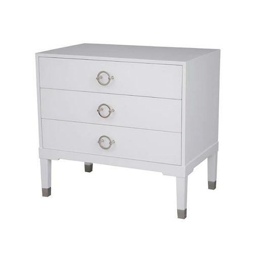 Milan Large Three Drawer Bedside Table