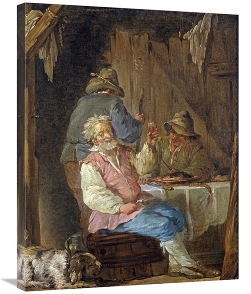 Global Gallery GCS-266247-30-142 30 in. An Old Man Smoking Art Print -