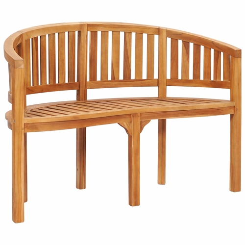 Banana Bench 47.2" Solid Teak Wood
